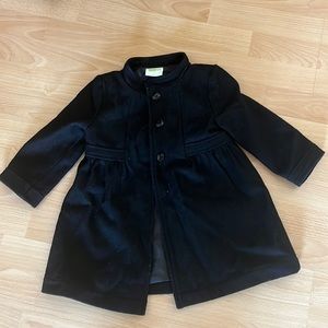 Girls Crazy 8 size 2T  black pea coat.